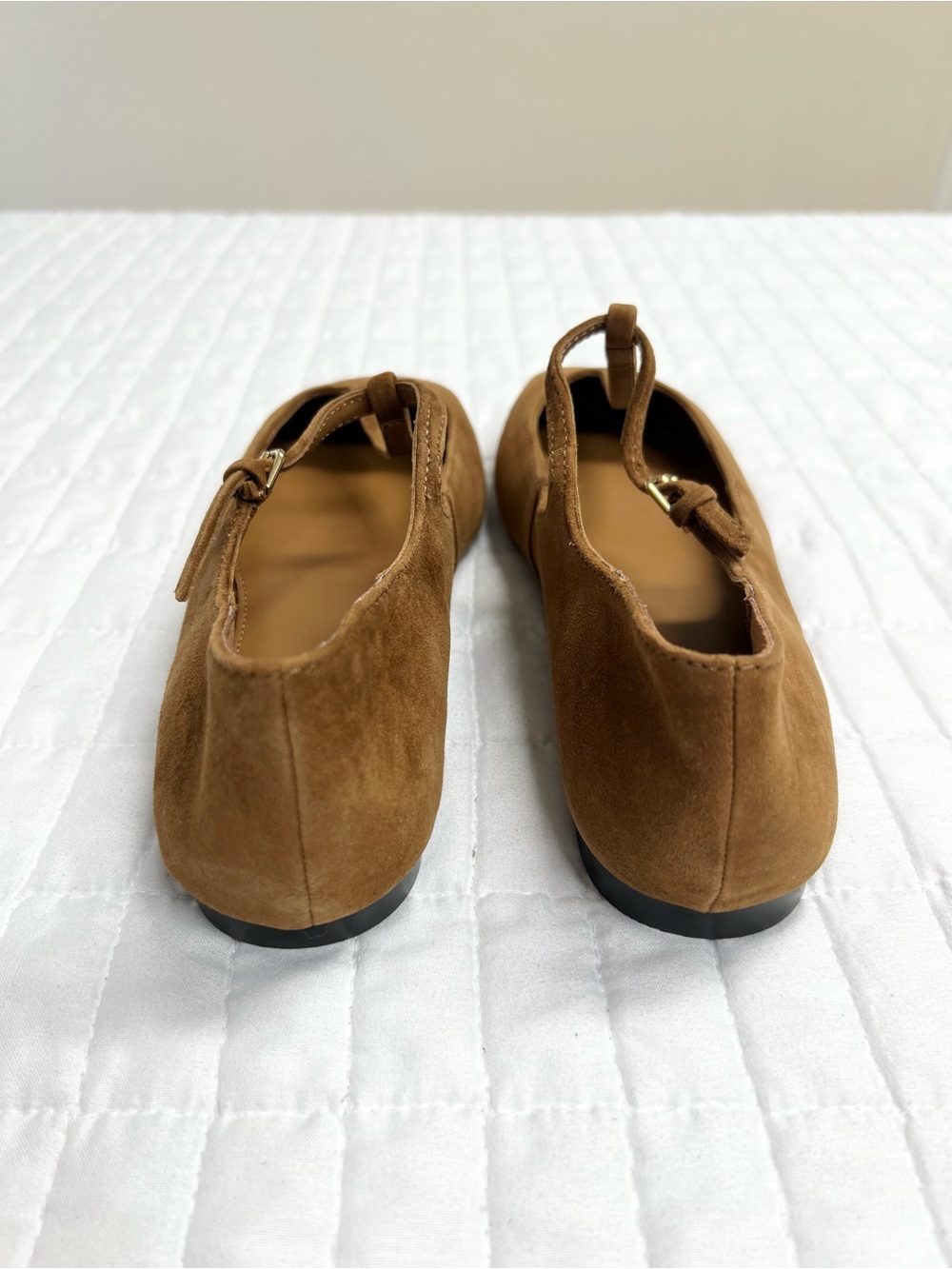 Madewell The Mylie T-Strap Flat in Russet Brown Suede Size 7.5 - Picture 6 of 11